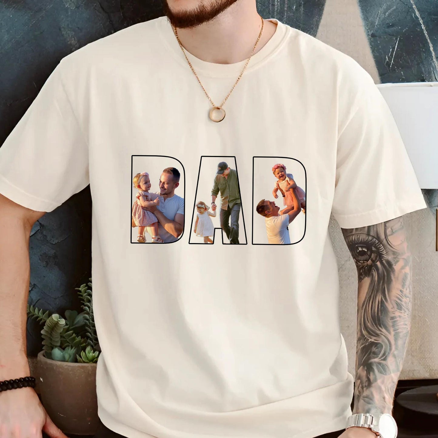 Custom Photo Shirt For Dad, Father's Day Shirt, Dad TShirt, Fathers Day Gifts From Kids, Father's Day T Shirt, Dad Shirt Gift from Wife