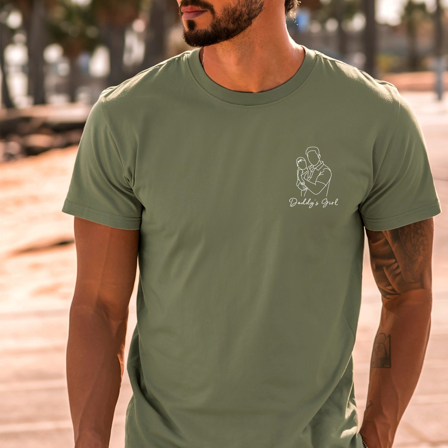 Custom Photo Shirt for Dad, Personalized Dad Portrait Shirt, Dad Shirt Portrait From Photo, Dad Shirt, Gift for Dad, Fathers Day Gift