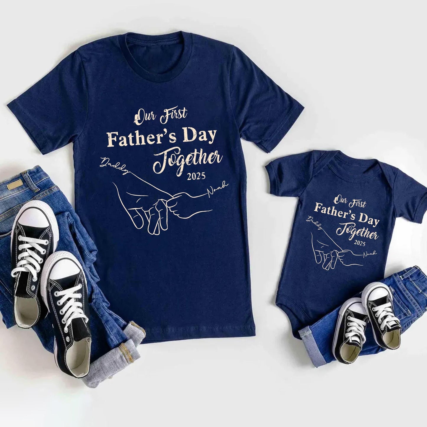 First Father's Day Shirt, Dad and Son Matching Shirts, Daddy and Baby Gift