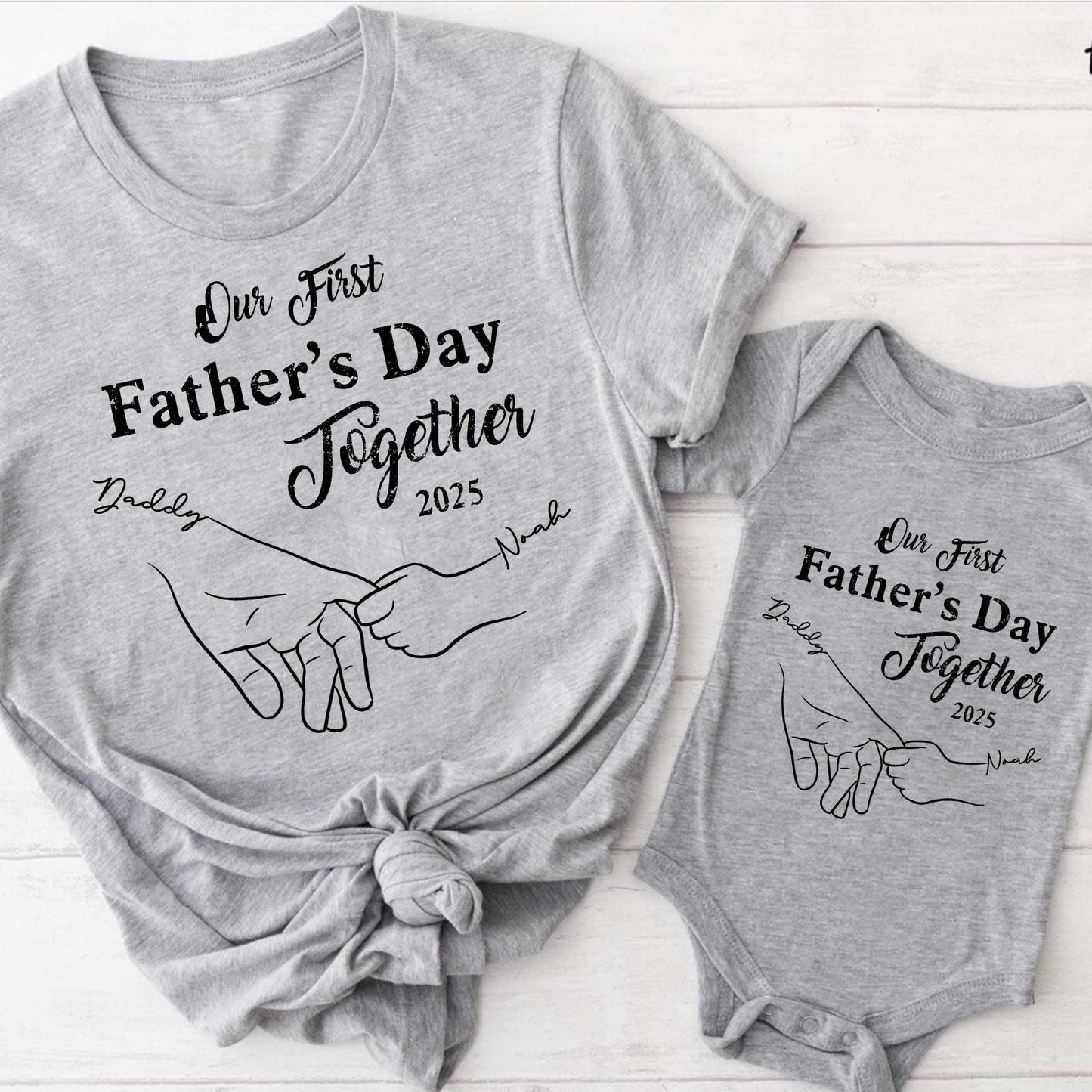 First Father's Day Shirt, Dad and Son Matching Shirts, Daddy and Baby Gift