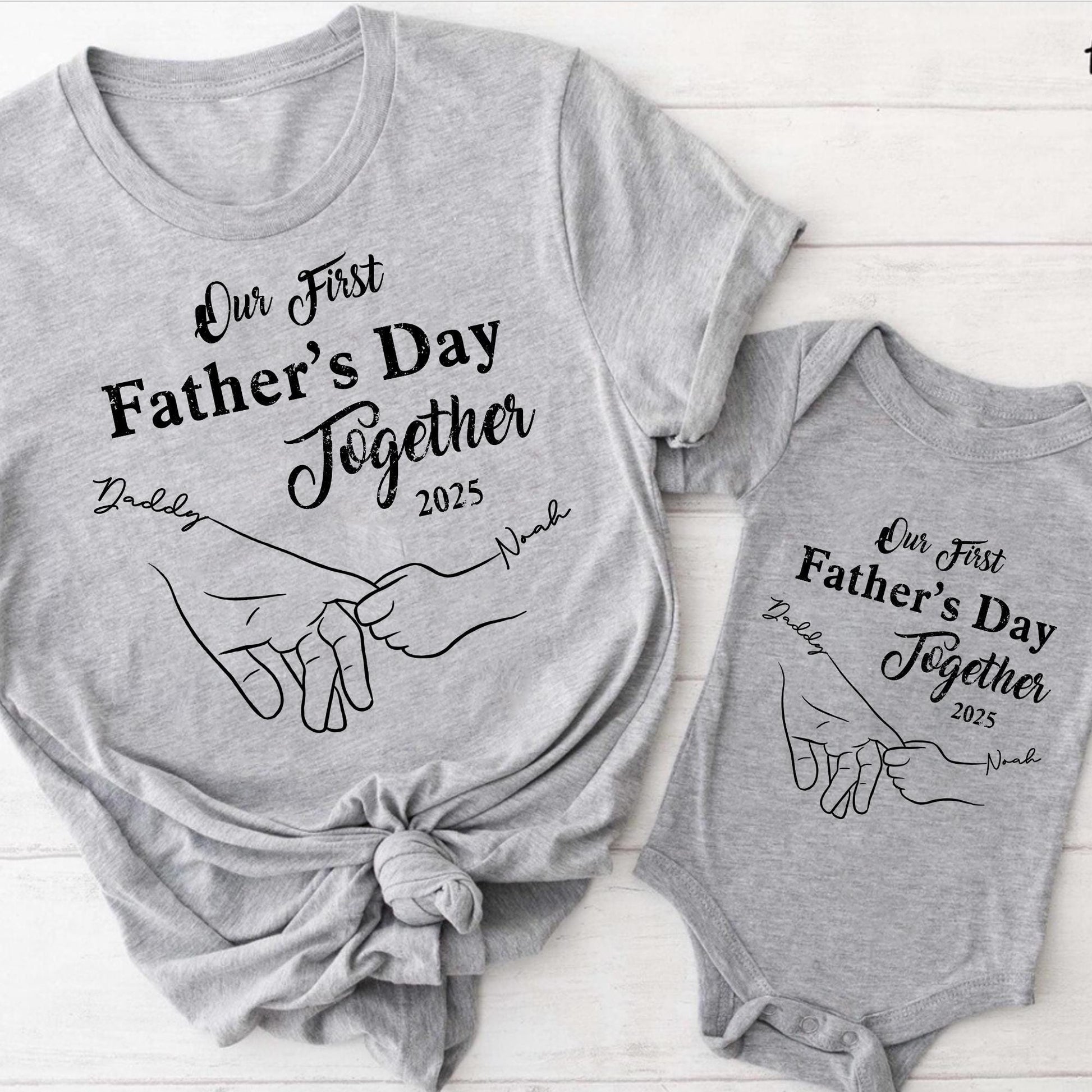 First Father's Day Shirt, Dad and Son Matching Shirts, Daddy and Baby Gift