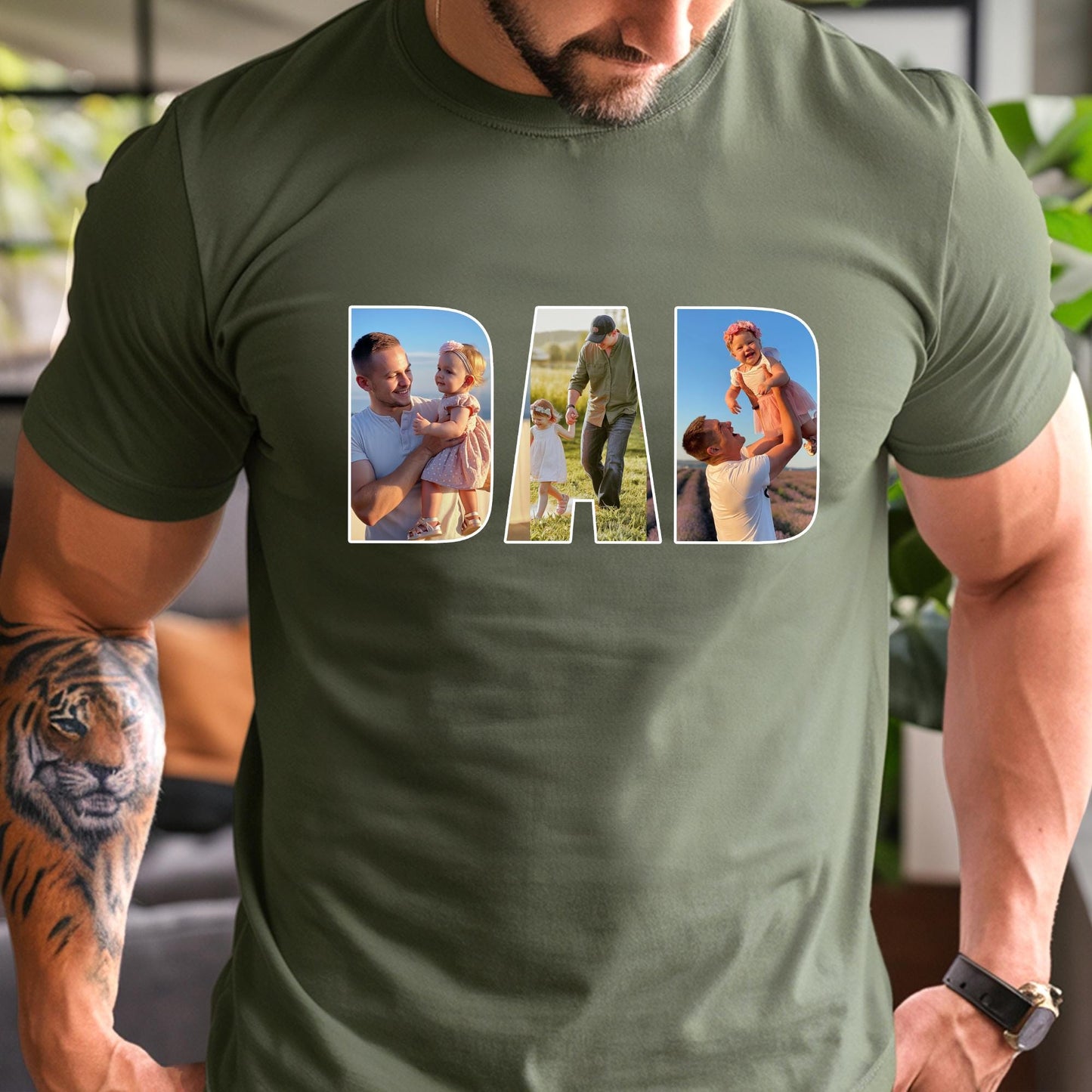 Custom Photo Shirt For Dad, Father's Day Shirt, Dad TShirt, Fathers Day Gifts From Kids, Father's Day T Shirt, Dad Shirt Gift from Wife