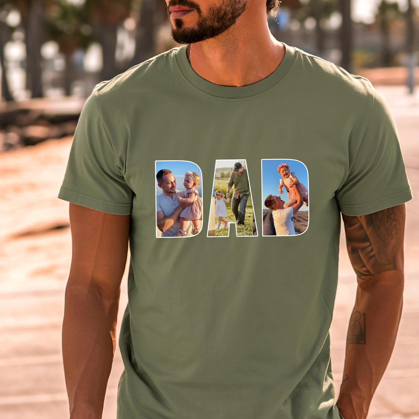 Custom Photo Shirt For Dad, Father's Day Shirt, Dad TShirt, Fathers Day Gifts From Kids, Father's Day T Shirt, Dad Shirt Gift from Wife