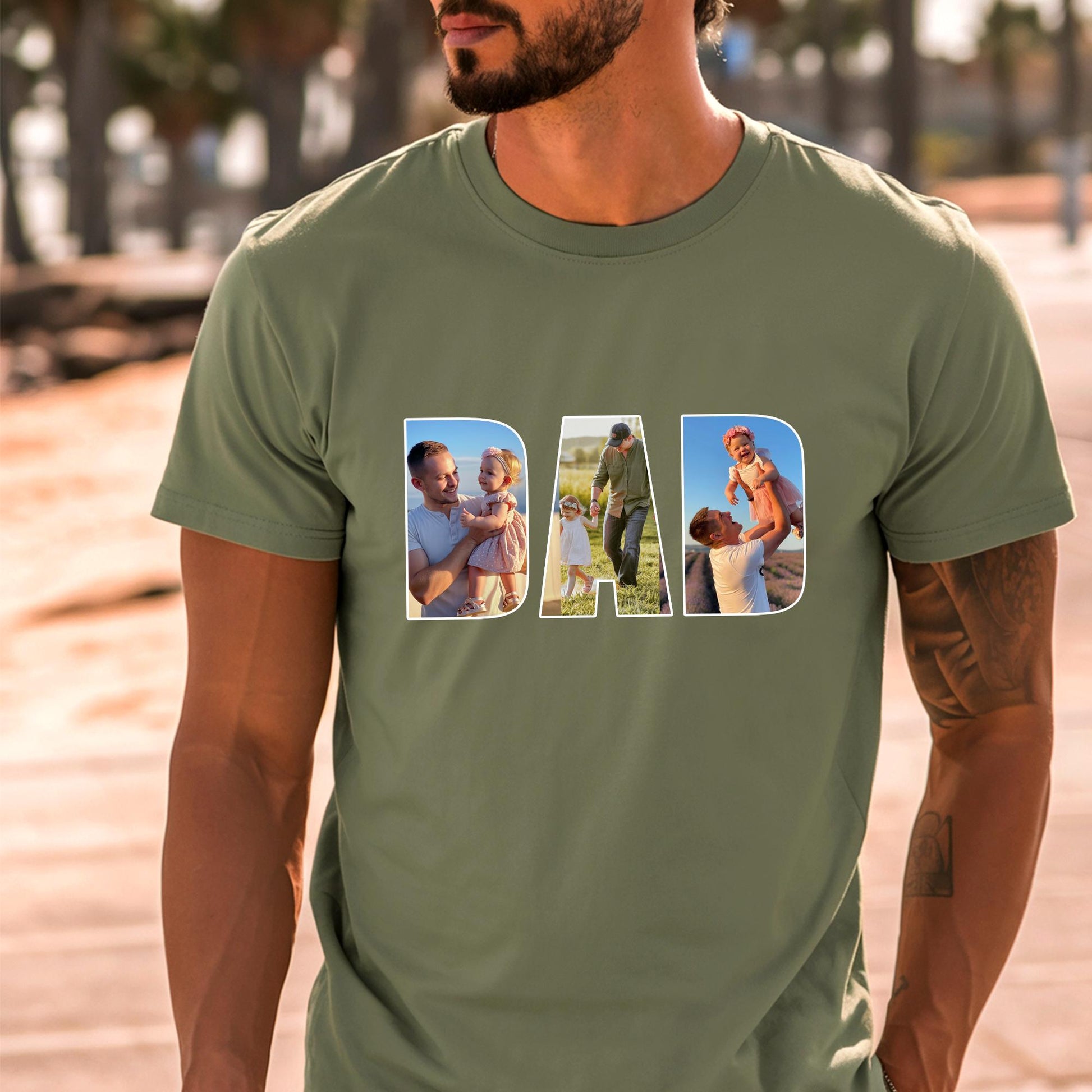 Custom Photo Shirt For Dad, Father's Day Shirt, Dad TShirt, Fathers Day Gifts From Kids, Father's Day T Shirt, Dad Shirt Gift from Wife