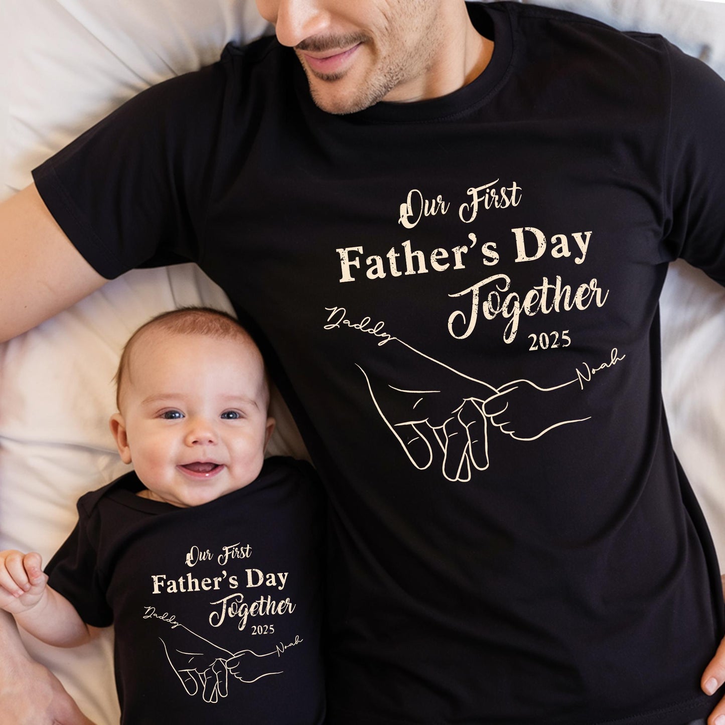 First Father's Day Shirt, Dad and Son Matching Shirts, Daddy and Baby Gift