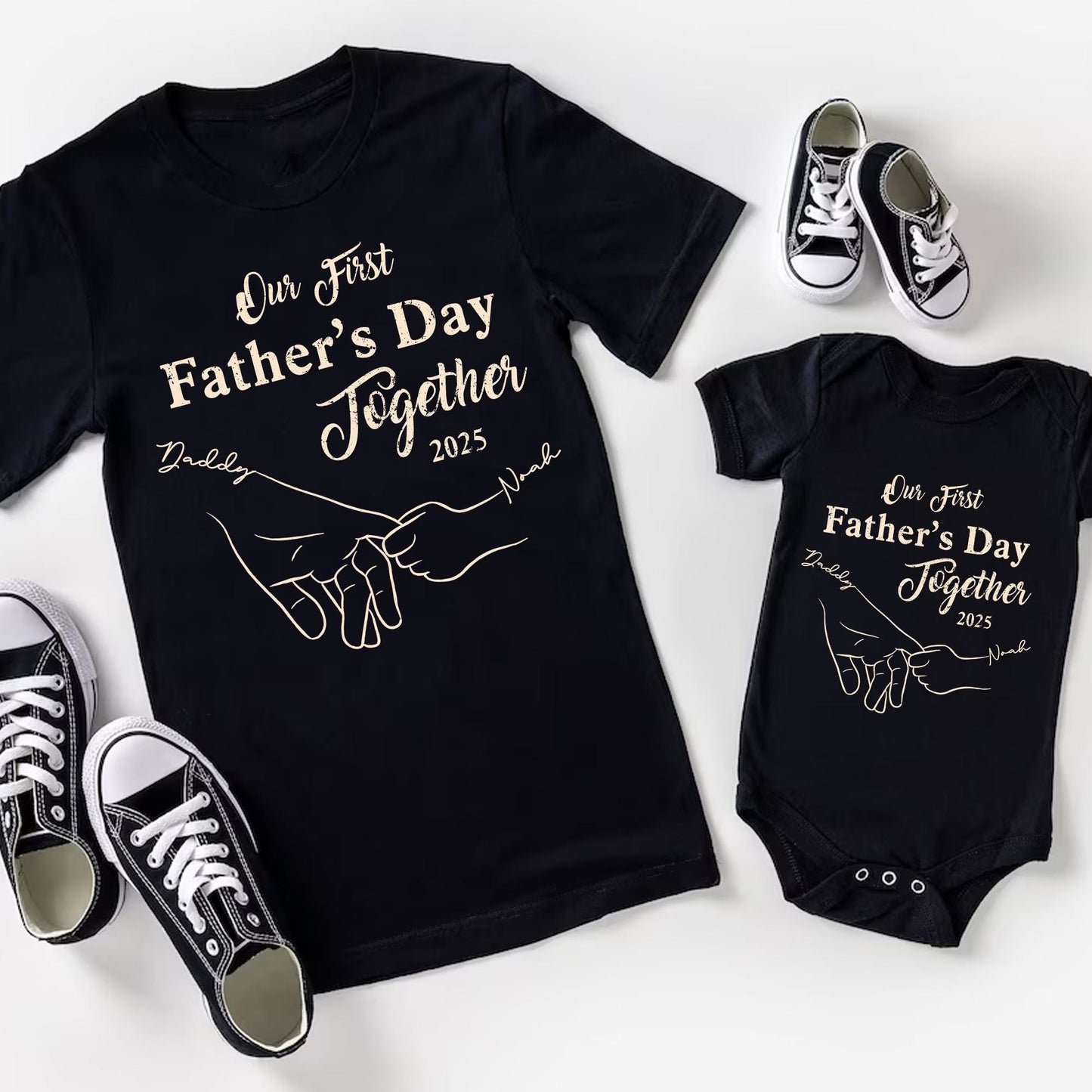 First Father's Day Shirt, Dad and Son Matching Shirts, Daddy and Baby Gift