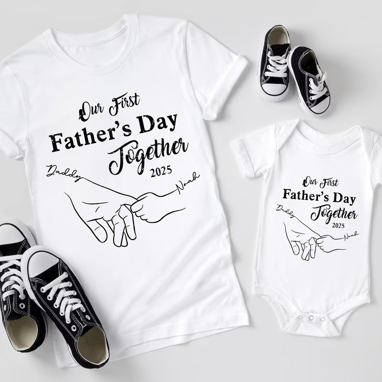 First Father's Day Shirt, Dad and Son Matching Shirts, Daddy and Baby Gift