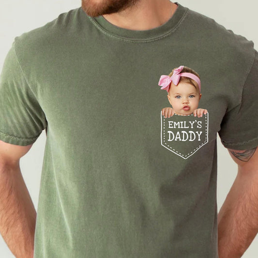 Personalized New Dad Shirt, Custom Baby Face Shirt, Baby Photo Shirt, Custom First Fathers Day Shirt with Baby Face, New Father's Day Gift