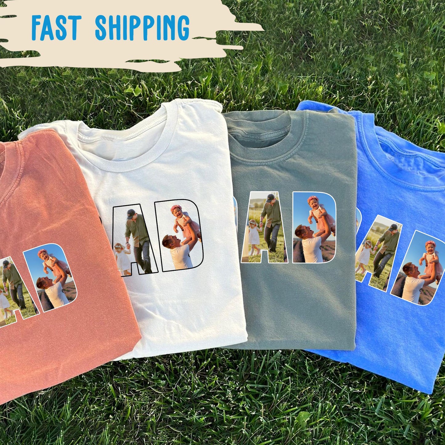 Custom Photo Shirt For Dad, Father's Day Shirt, Dad TShirt, Fathers Day Gifts From Kids, Father's Day T Shirt, Dad Shirt Gift from Wife