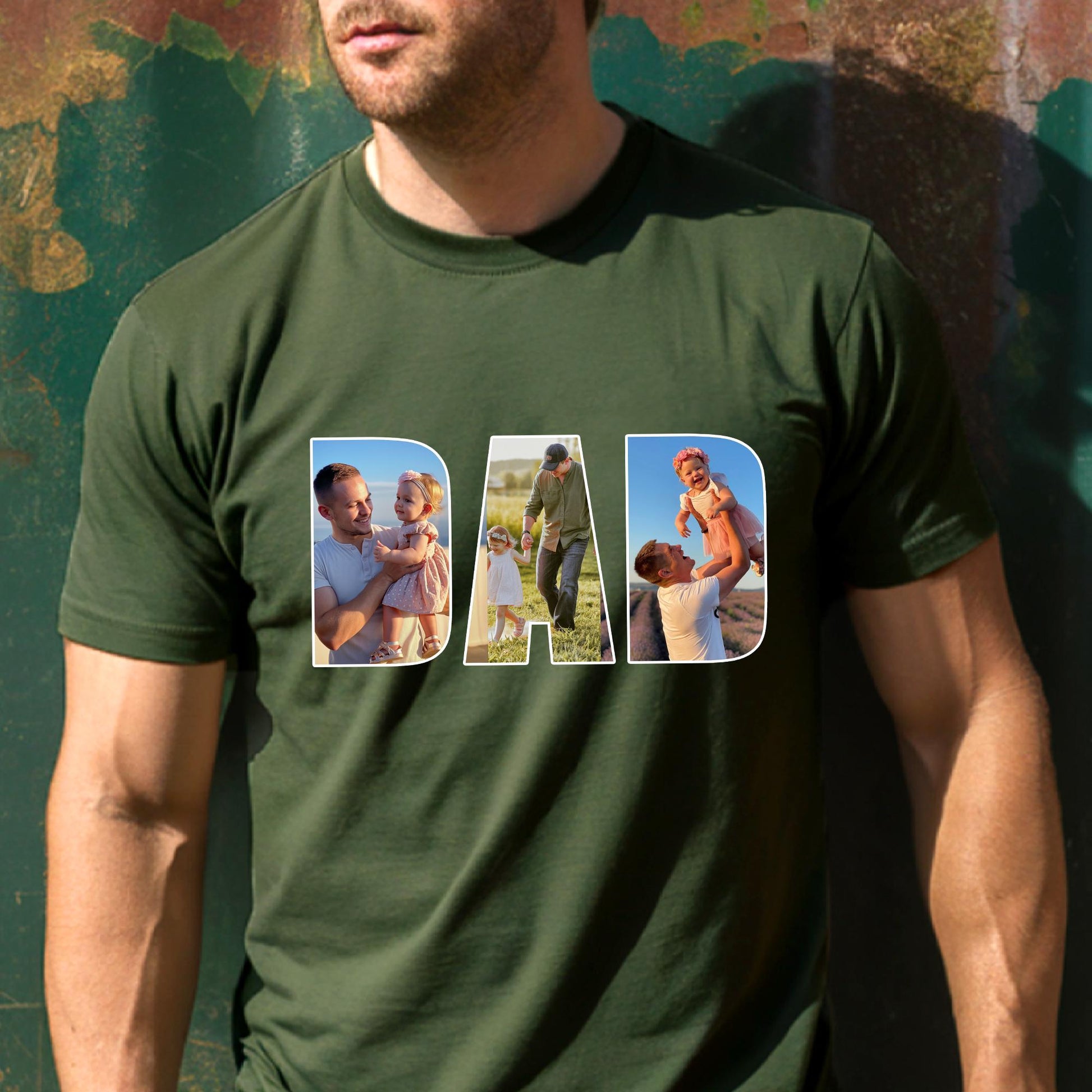 Custom Photo Shirt For Dad, Father's Day Shirt, Dad TShirt, Fathers Day Gifts From Kids, Father's Day T Shirt, Dad Shirt Gift from Wife