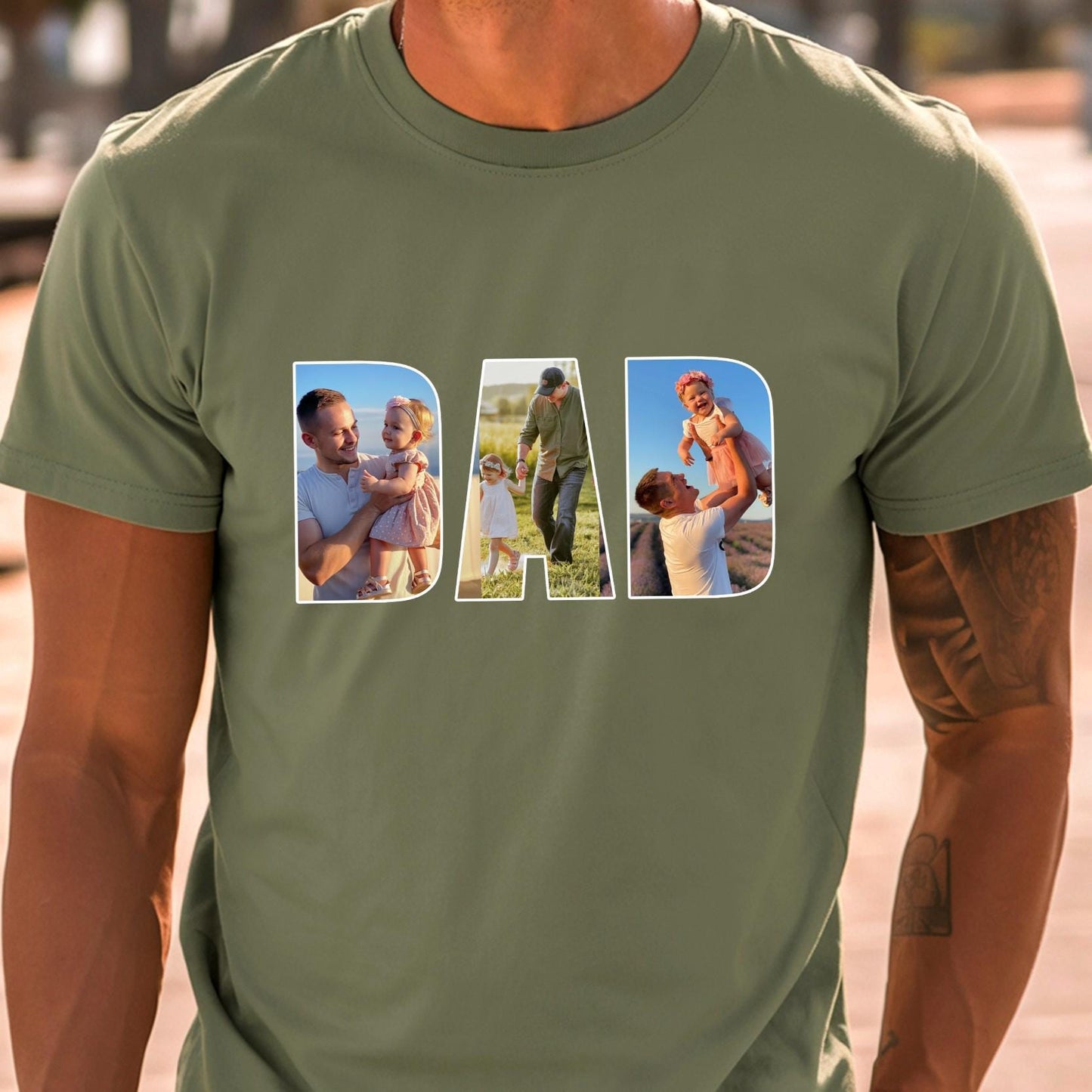 Custom Photo Shirt For Dad, Father's Day Shirt, Dad TShirt, Fathers Day Gifts From Kids, Father's Day T Shirt, Dad Shirt Gift from Wife