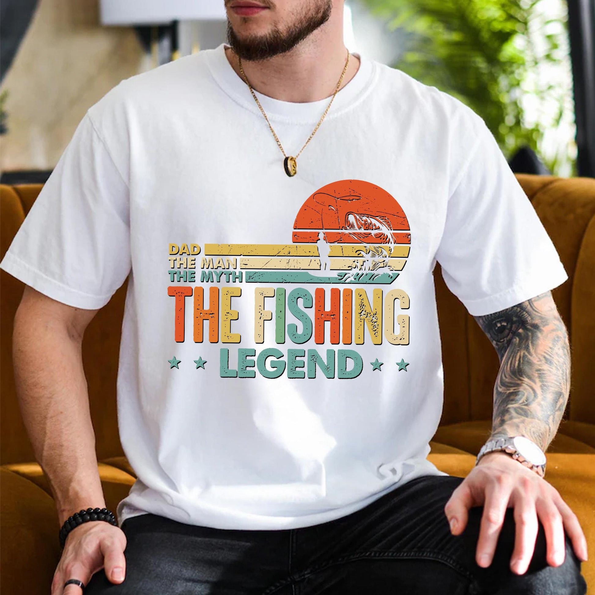 Father's Day Gift for Dad, Fishing Dad Shirt, Custom Dads T-Shirts, Gifts for Husband