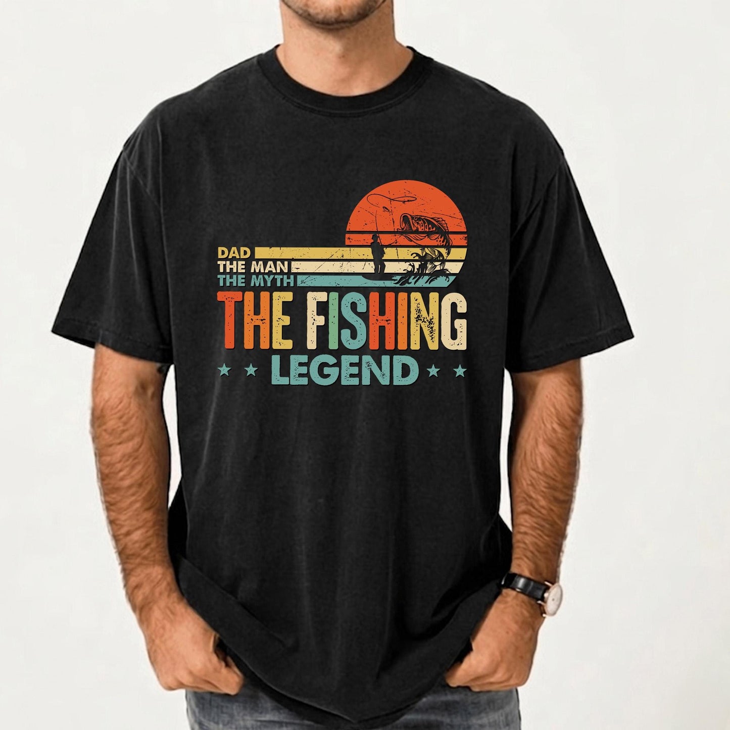 Father's Day Gift for Dad, Fishing Dad Shirt, Custom Dads T-Shirts, Gifts for Husband