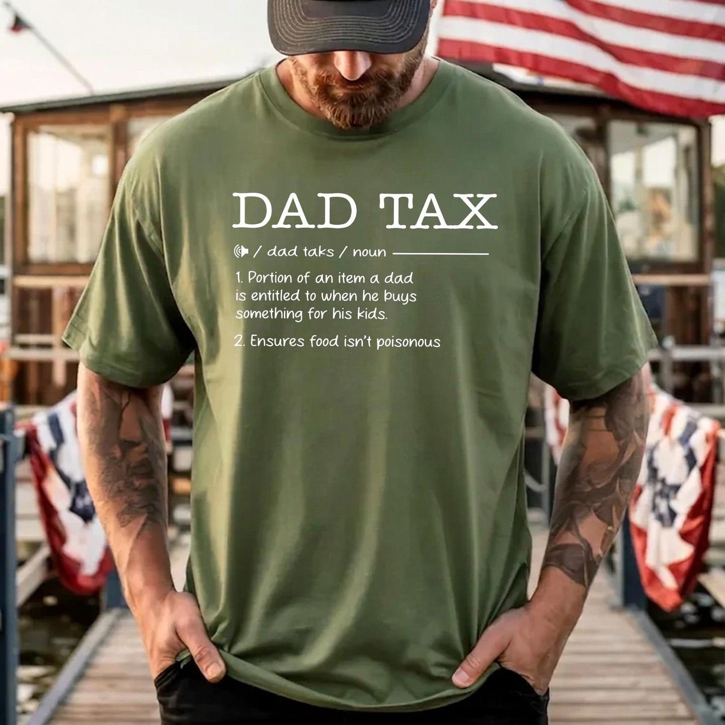 Dad Tax Shirt, Fathers Day Shirt Gift for Dad, Funny Dads Shirt Gift for Husband