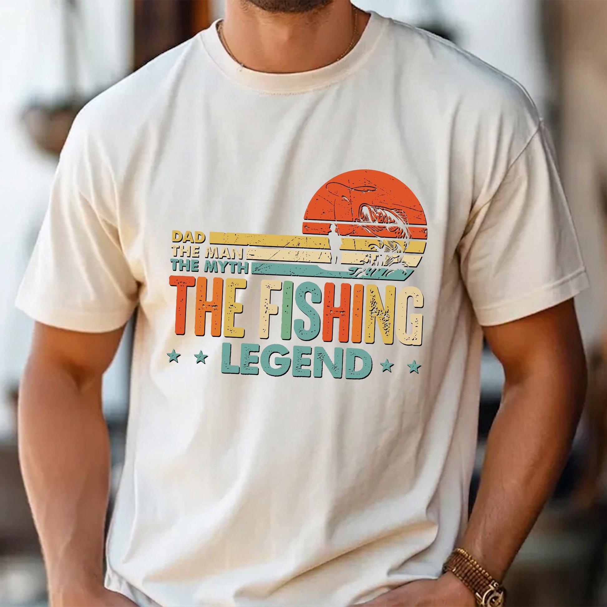 Father's Day Gift for Dad, Fishing Dad Shirt, Custom Dads T-Shirts, Gifts for Husband