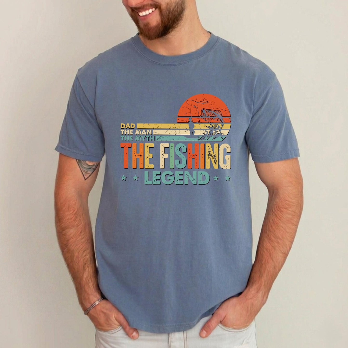 Father's Day Gift for Dad, Fishing Dad Shirt, Custom Dads T-Shirts, Gifts for Husband