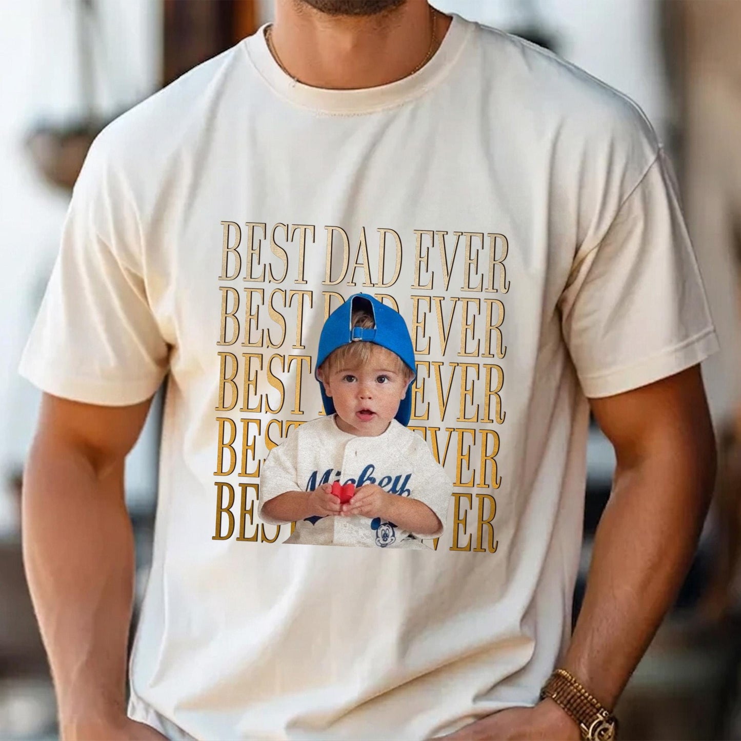 Custom Dad Photo Shirt, Personalized Kid Photo Shirt Gift for Dad, Father's Day Shirt Gift From Kid, New Dad Shirt