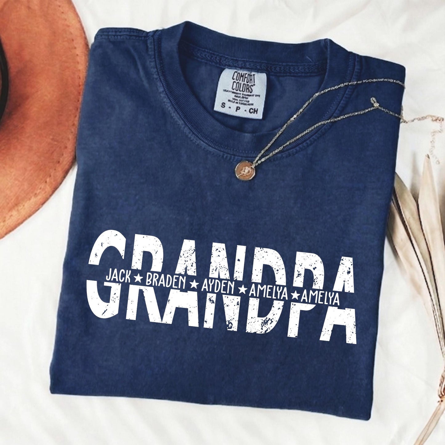 Custom Grandpa Shirt, Grandpa Shirt With Grandkids Names, Father's Day Shirt Gift for Dad, Grandfather