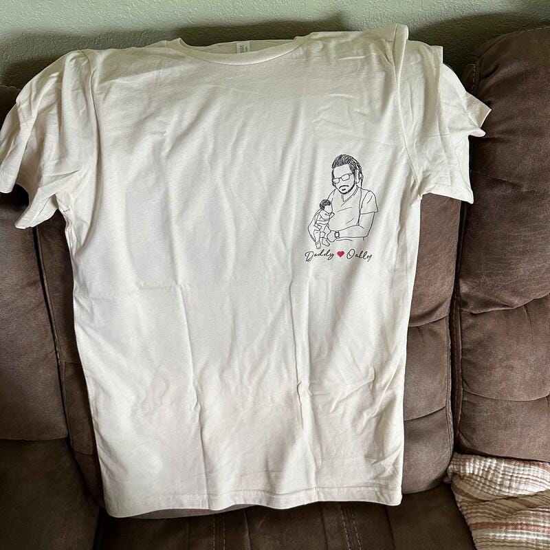 Custom Dad Shirt: Dads Portrait From Photo Shirts, Dads Birthday Gifts, First Time Dad Gift, Fathers Day Shirt Gift for Dads