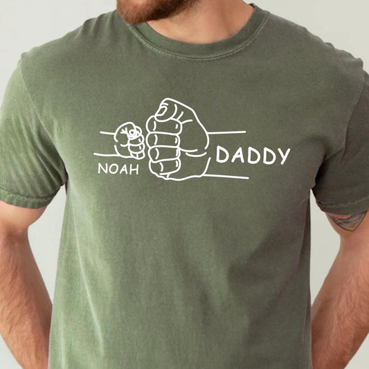 New Dad Shirt, First Father's Day Shirt Gift from Baby, Dad Birthday Gift, Fist Bump Dad T-Shirt