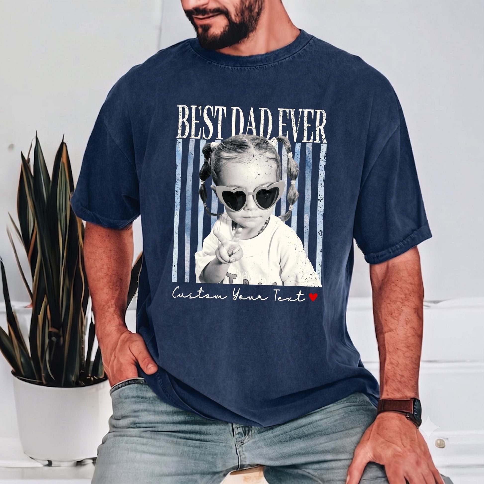 Custom Dad Shirt: Personalized Fathers Day Shirt With Kids Photo, Funny Dad Shirt, Gift for Dad, Grandpa