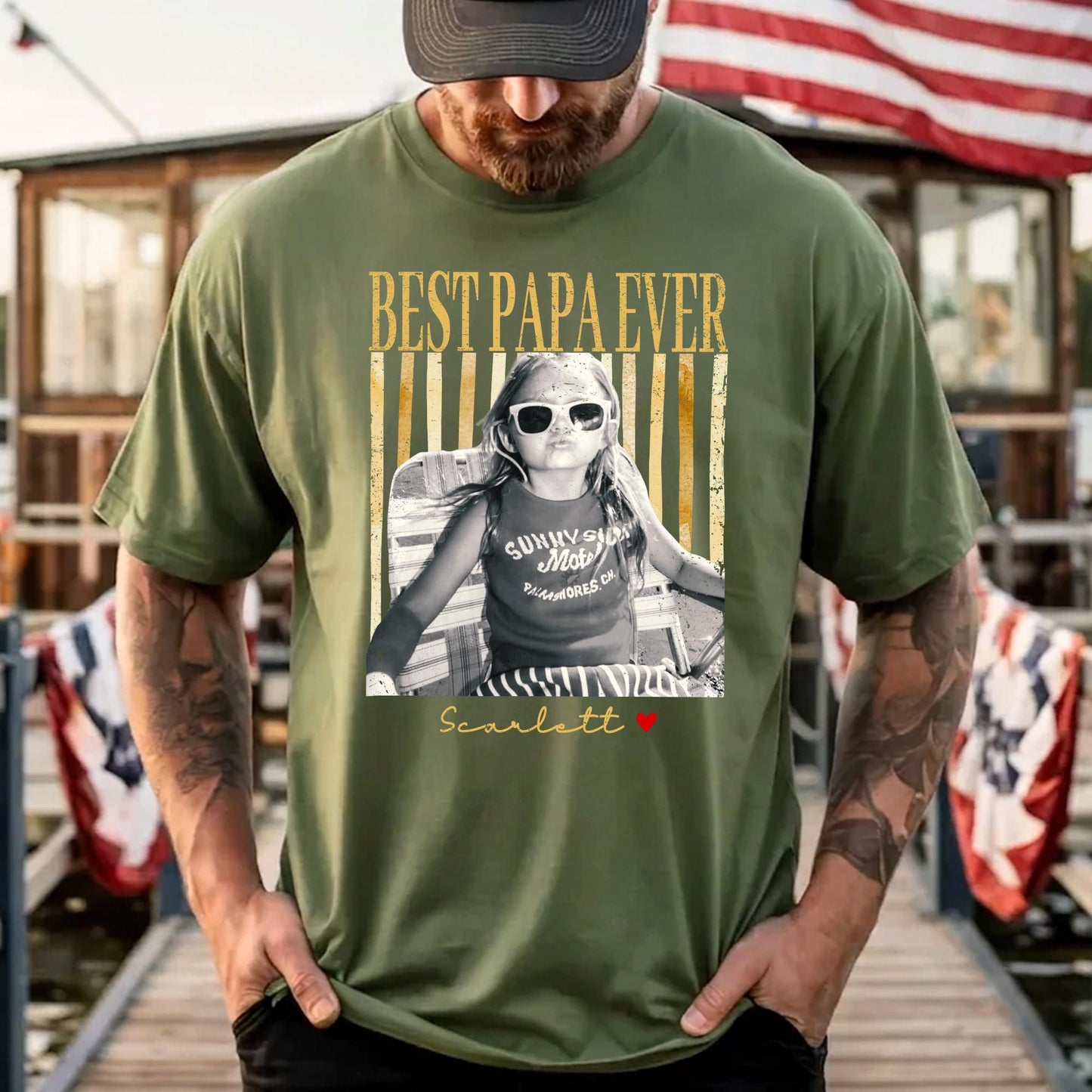 Custom Dad Shirt: Personalized Fathers Day Shirt With Kids Photo, Funny Dad Shirt, Gift for Dad, Grandpa