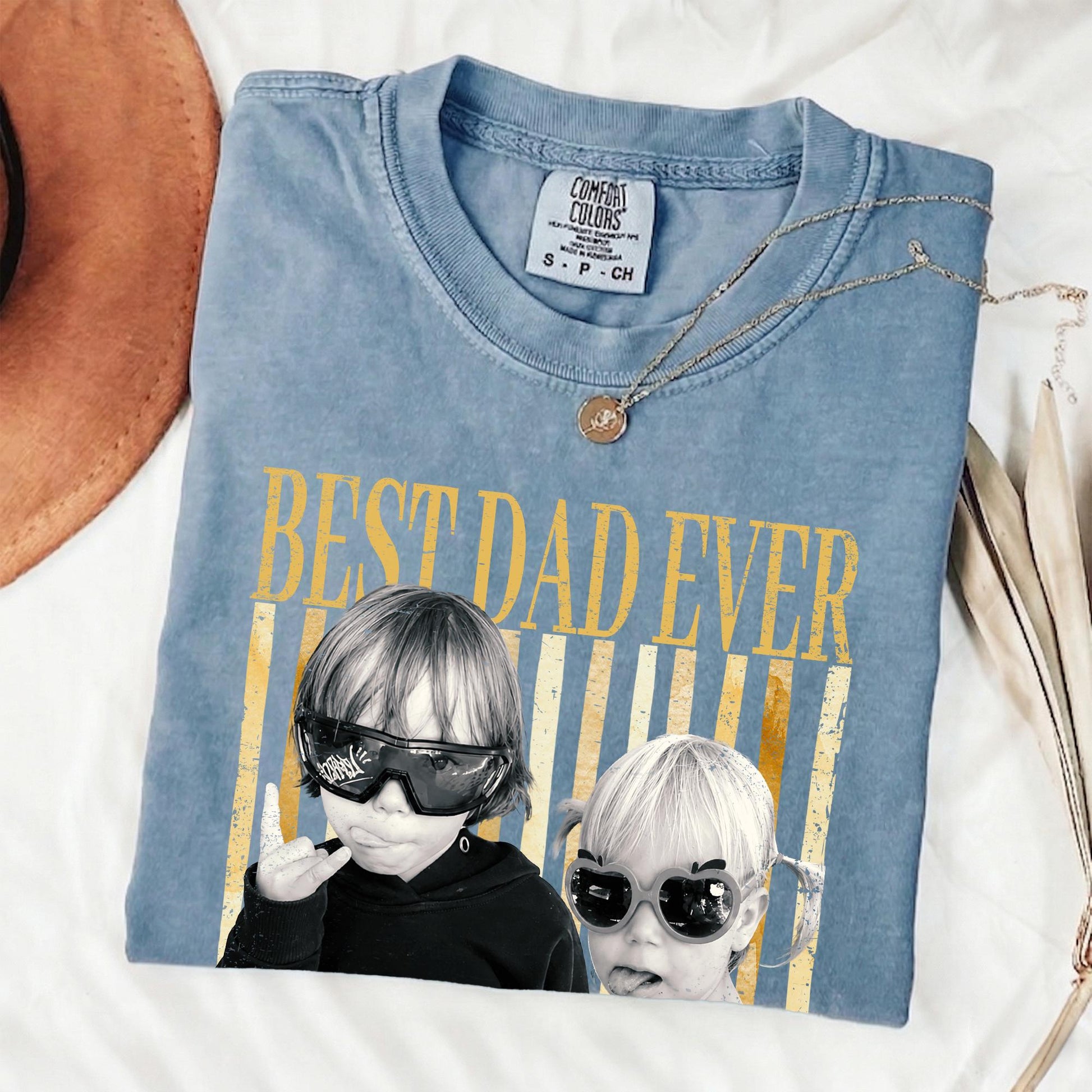 Custom Dad Shirt: Personalized Fathers Day Shirt With Kids Photo, Funny Dad Shirt, Gift for Dad, Grandpa