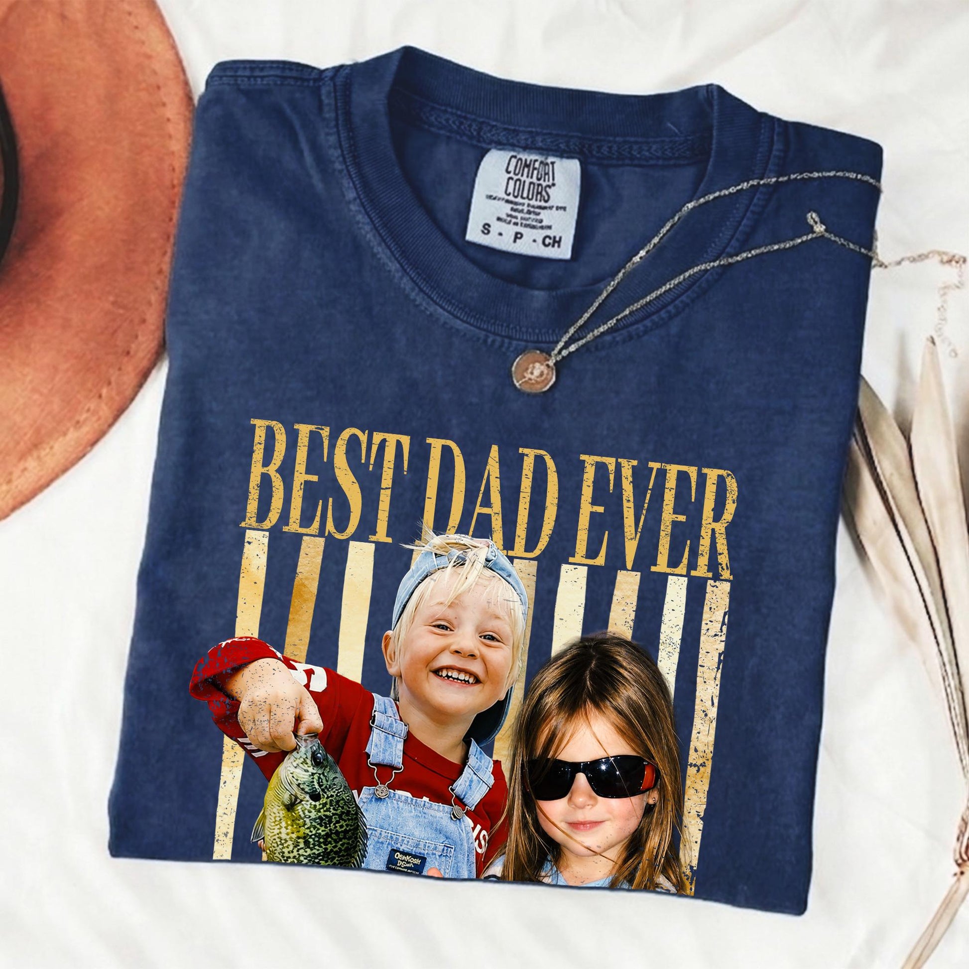Custom Dad Photo Shirt, Fathers Day Shirts Gifts for Dad, Best Dad Ever Shirt, New Dad Gift