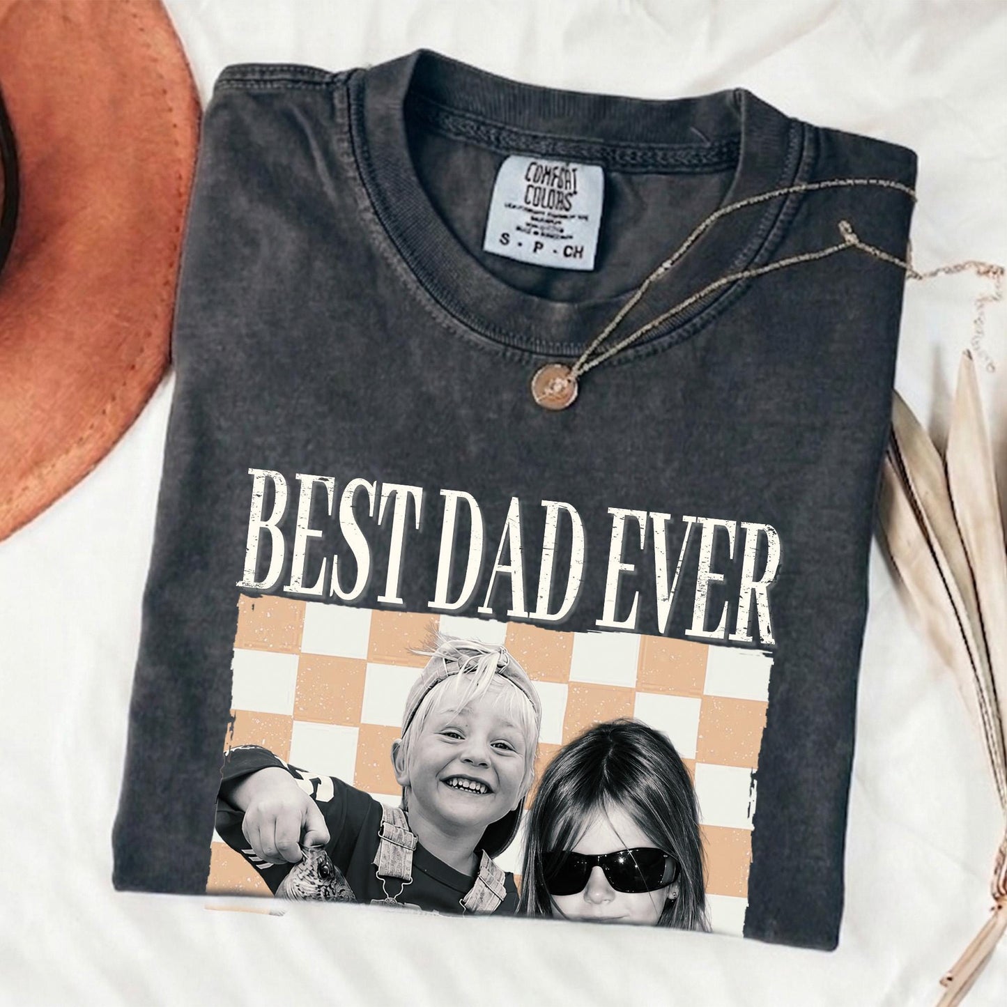 Custom Dad Shirt, Fathers Day Shirts Gifts for Dad, Personalized Vintage Photo Shirt, New Dad Gifts
