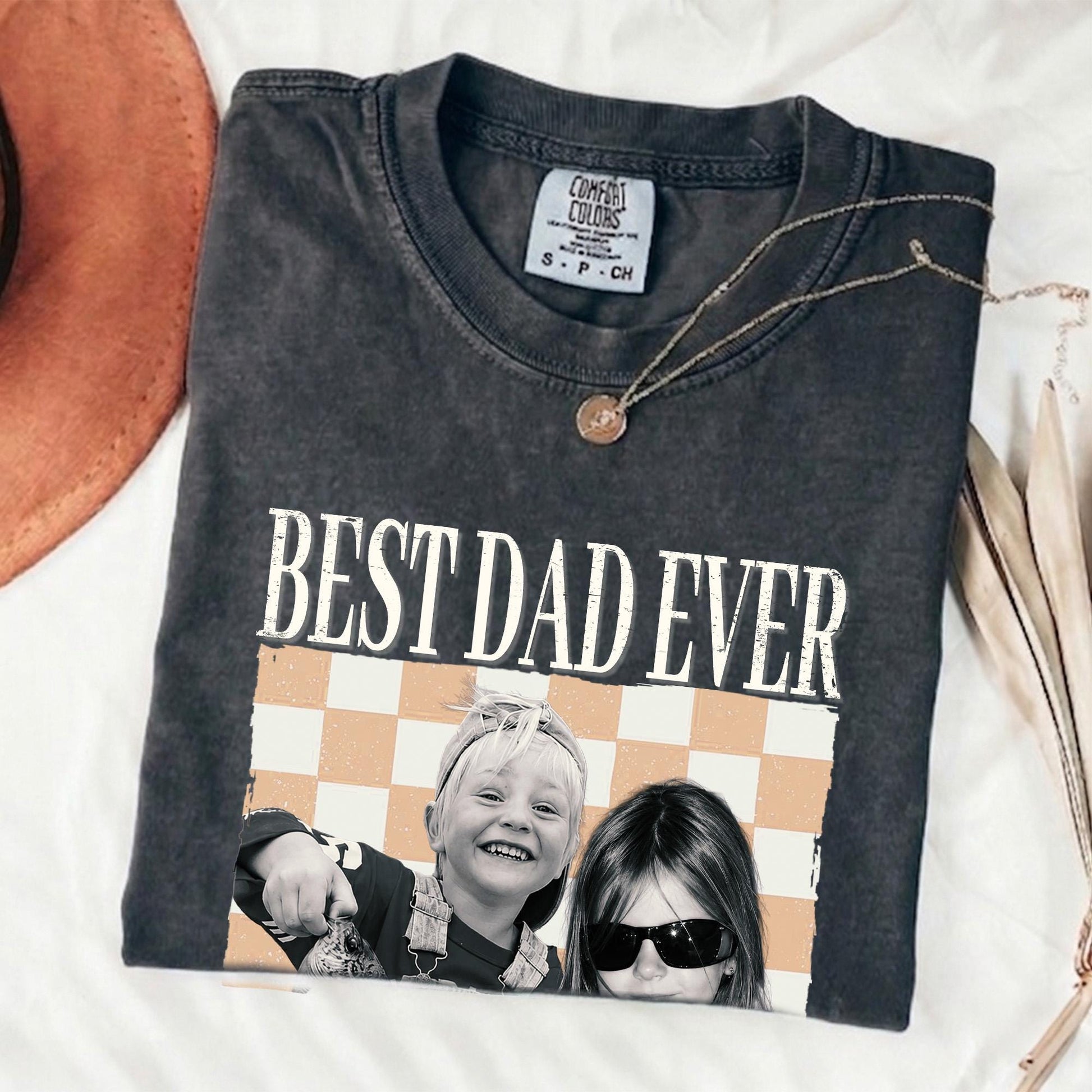 Custom Dad Shirt, Fathers Day Shirts Gifts for Dad, Personalized Vintage Photo Shirt, New Dad Gifts
