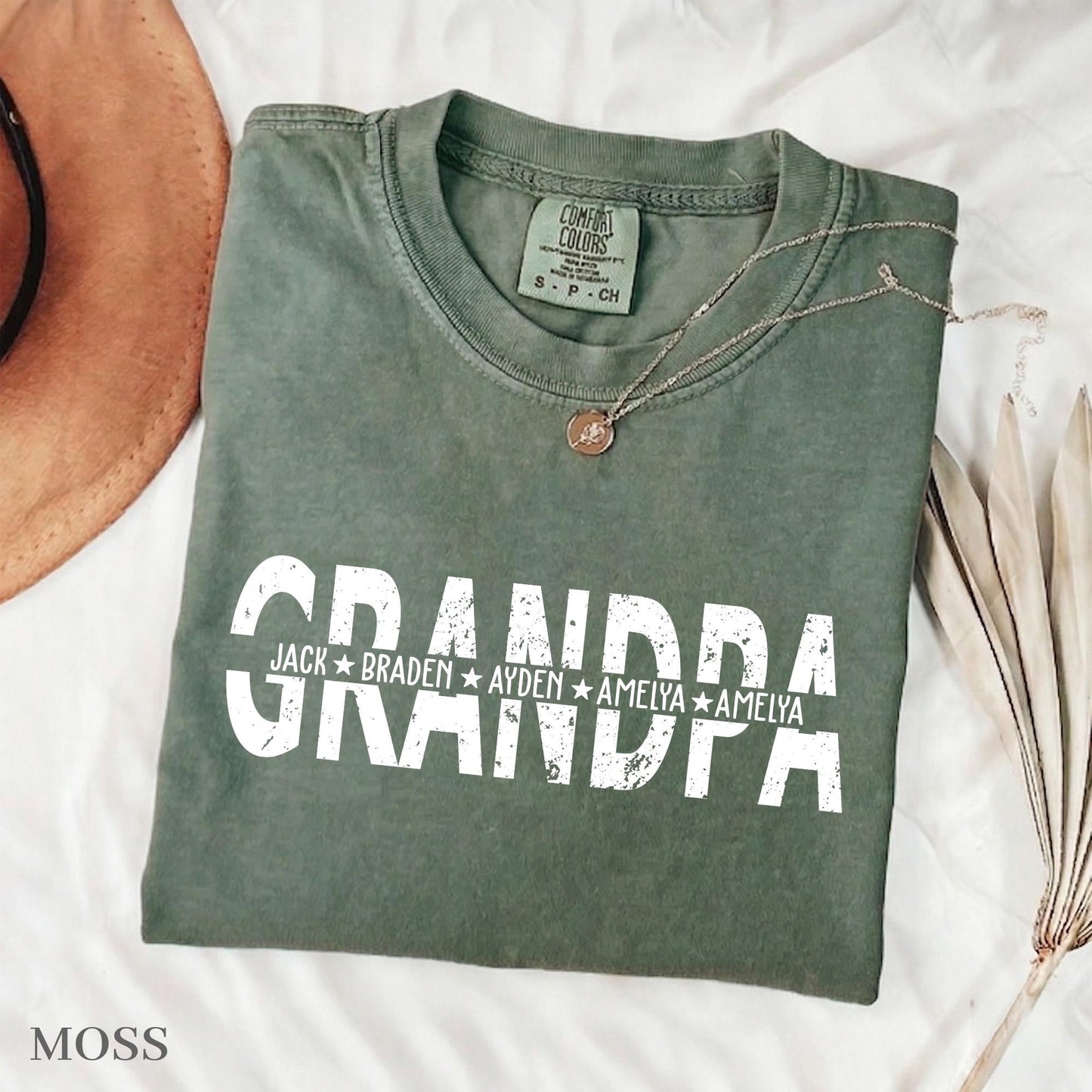 Custom Grandpa Shirt, Grandpa Shirt With Grandkids Names, Father's Day Shirt Gift for Dad, Grandfather