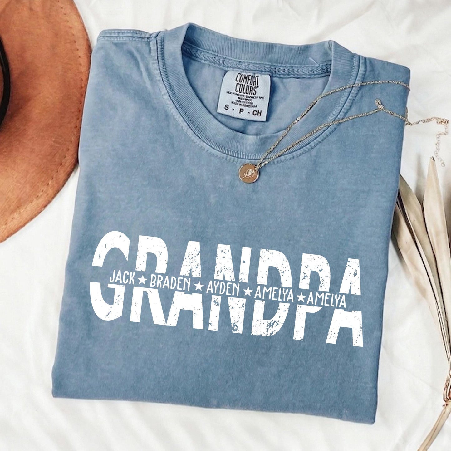 Custom Grandpa Shirt, Grandpa Shirt With Grandkids Names, Father's Day Shirt Gift for Dad, Grandfather