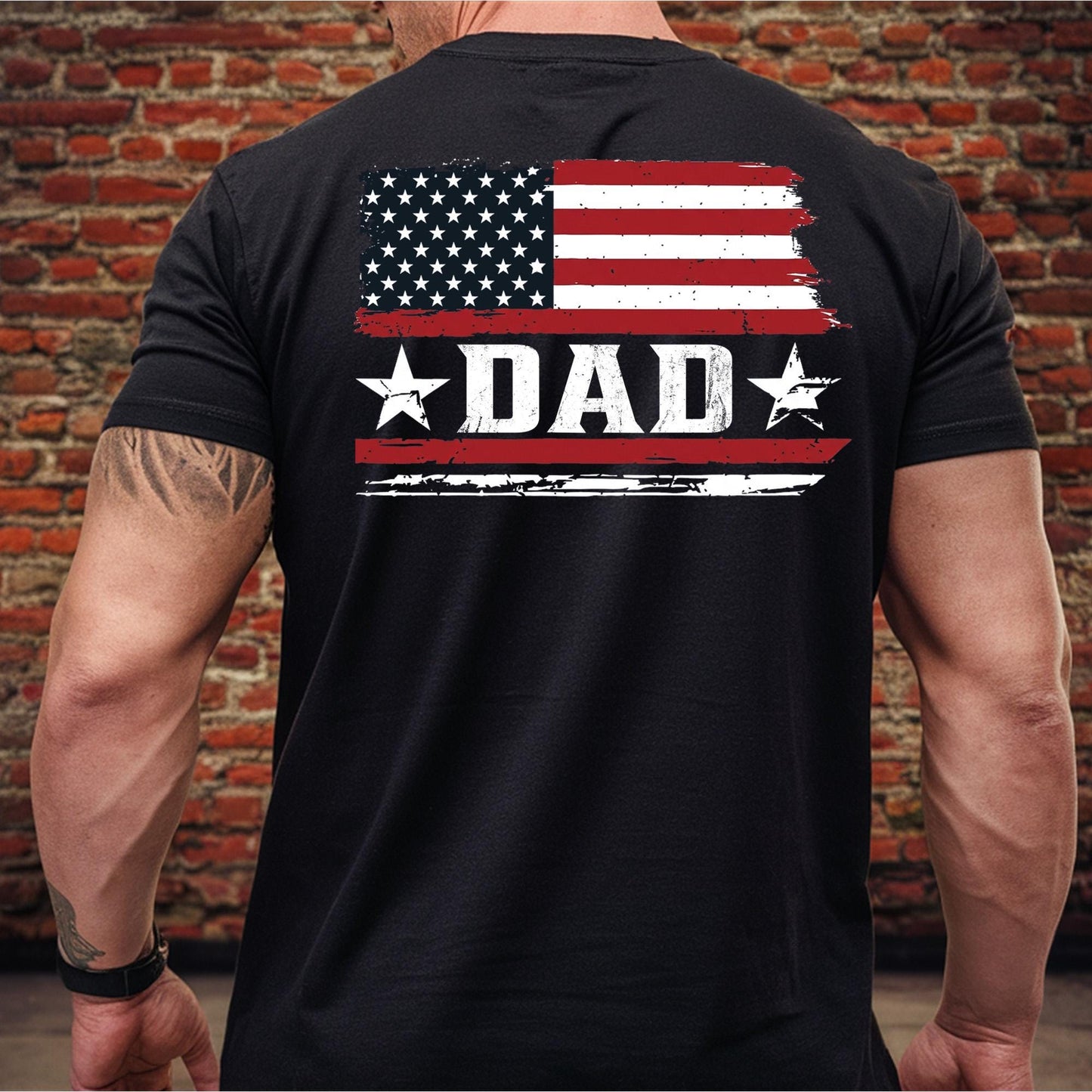Personalized Dad and Son America Shirt, Custom Dad Shirt Father's Day Gift for Husband, 4th of July Shirt, Matching Dad and Baby Tee