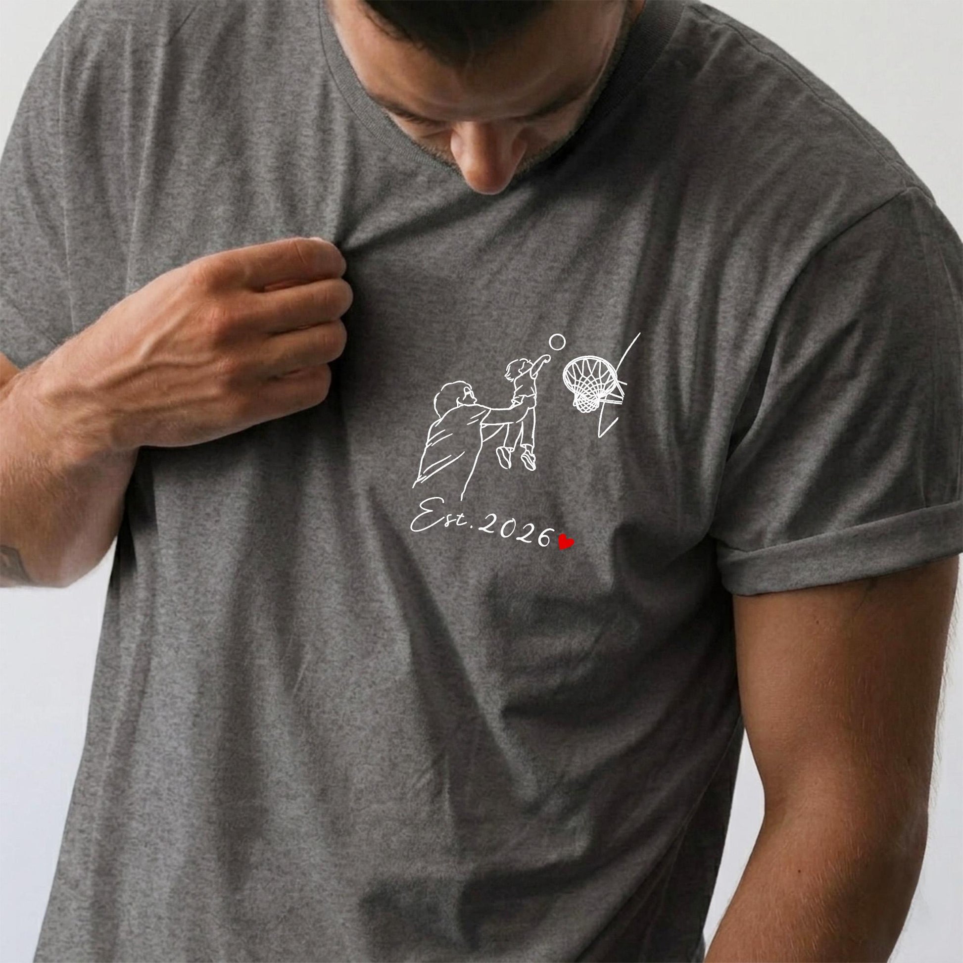 Custom Dad Portrait Shirt, Dad Photo T-Shirt, Father's Day Shirt Gift for Dad, Dad Birthday Gifts from Kid, Gift for Husband