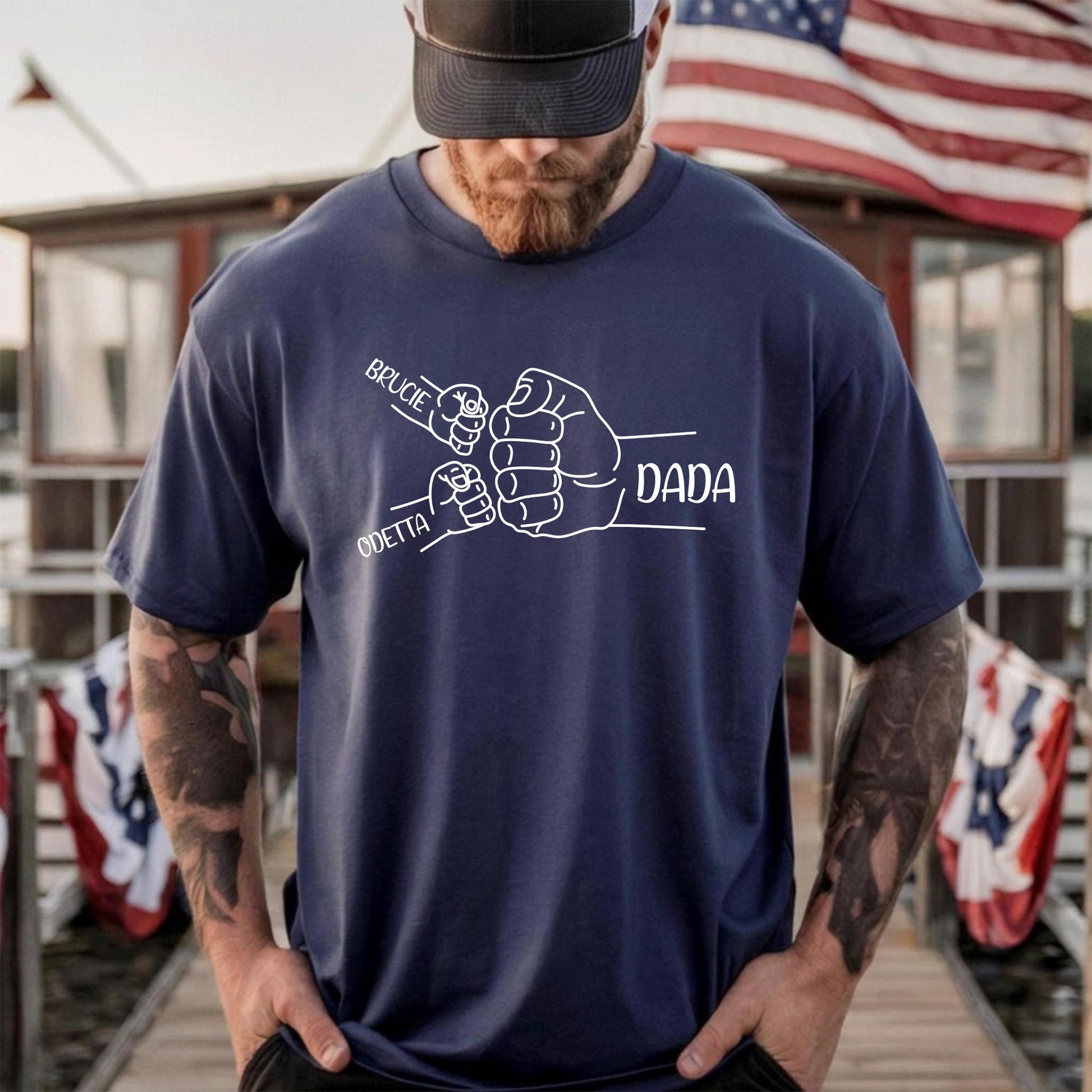 New Dad Shirt, First Father's Day Shirt Gift from Baby, Dad Birthday Gift, Fist Bump Dad T-Shirt