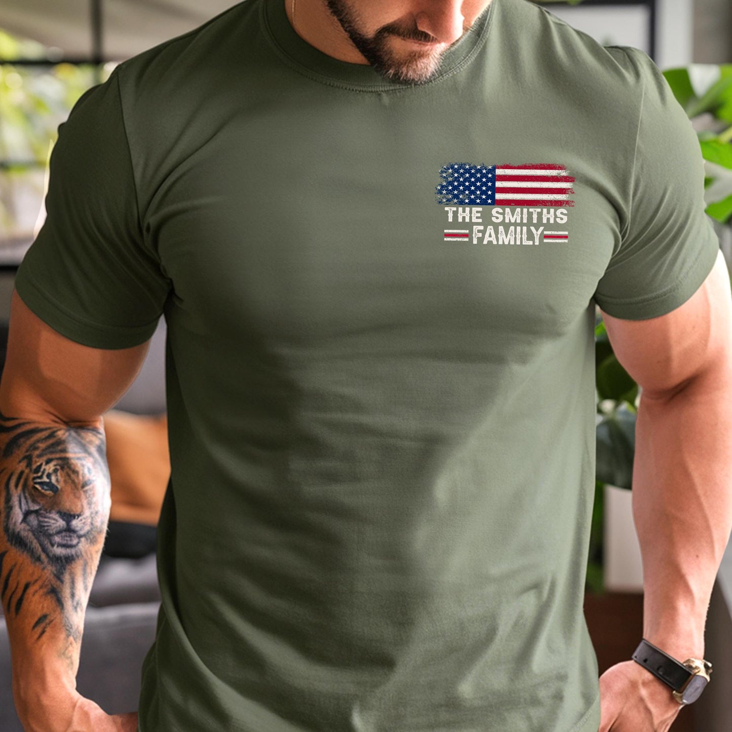 Dad America Shirt, Personalized Legend Husband Dad Papa T-Shirt, USA Flag Patriotic Family Tee, Fathers Day Gift for Dad