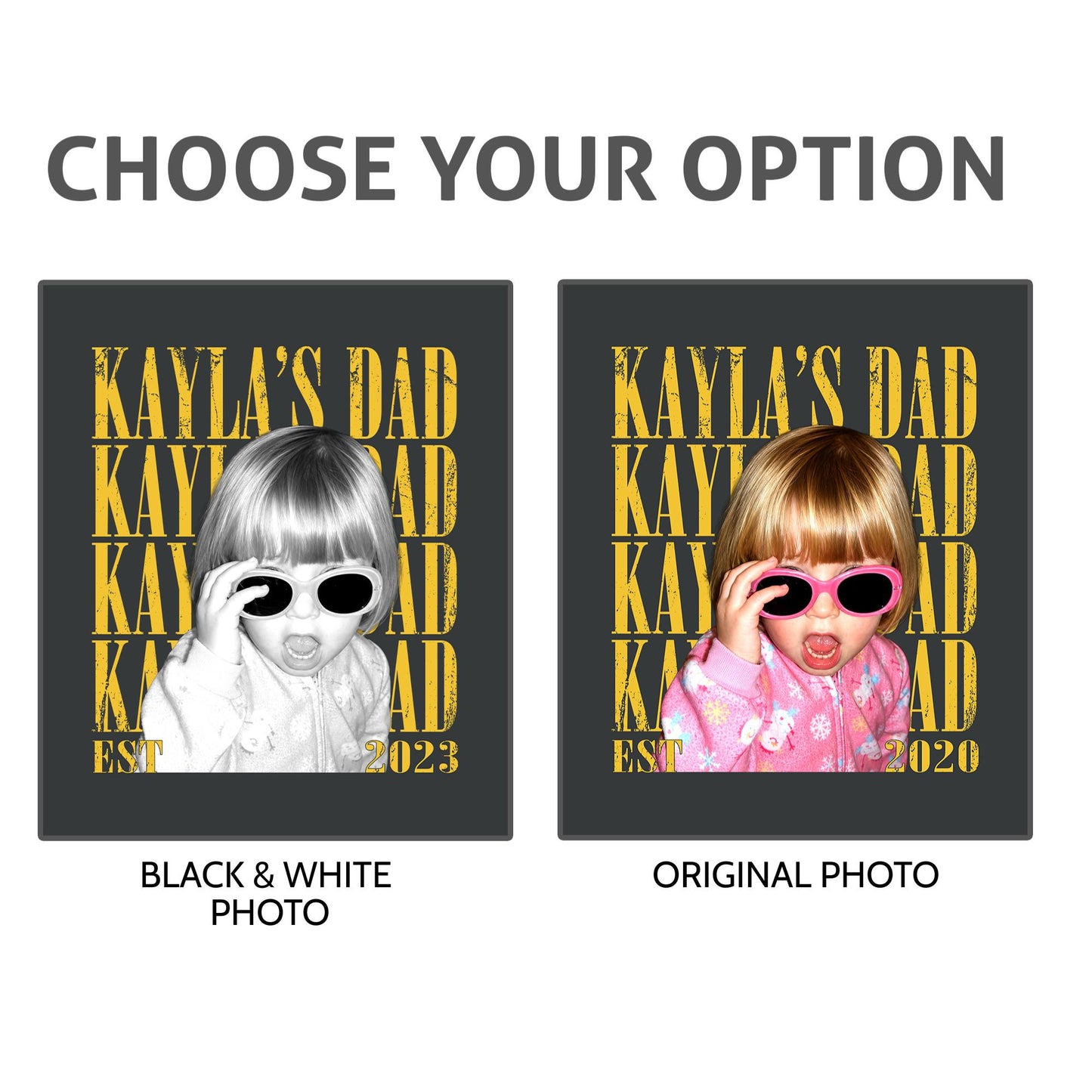 Personalized Vintage Photo Dad Shirt, Custom Kid Photo Shirt for Dad, Father's Day Gift for Husband, Dad Gift From Daughter Son