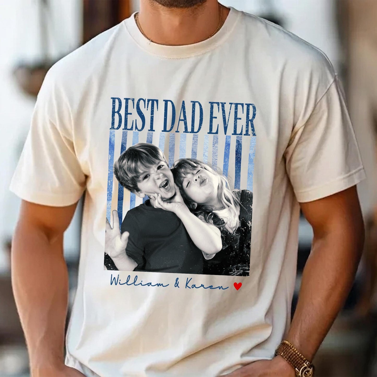 Custom Dad Shirt: Personalized Fathers Day Shirt With Kids Photo, Funny Dad Shirt, Gift for Dad, Grandpa