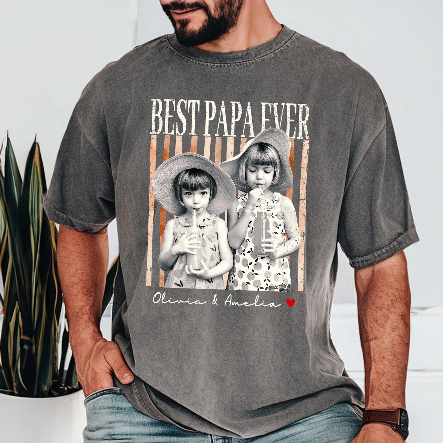 Custom Dad Shirt: Personalized Fathers Day Shirt With Kids Photo, Funny Dad Shirt, Gift for Dad, Grandpa