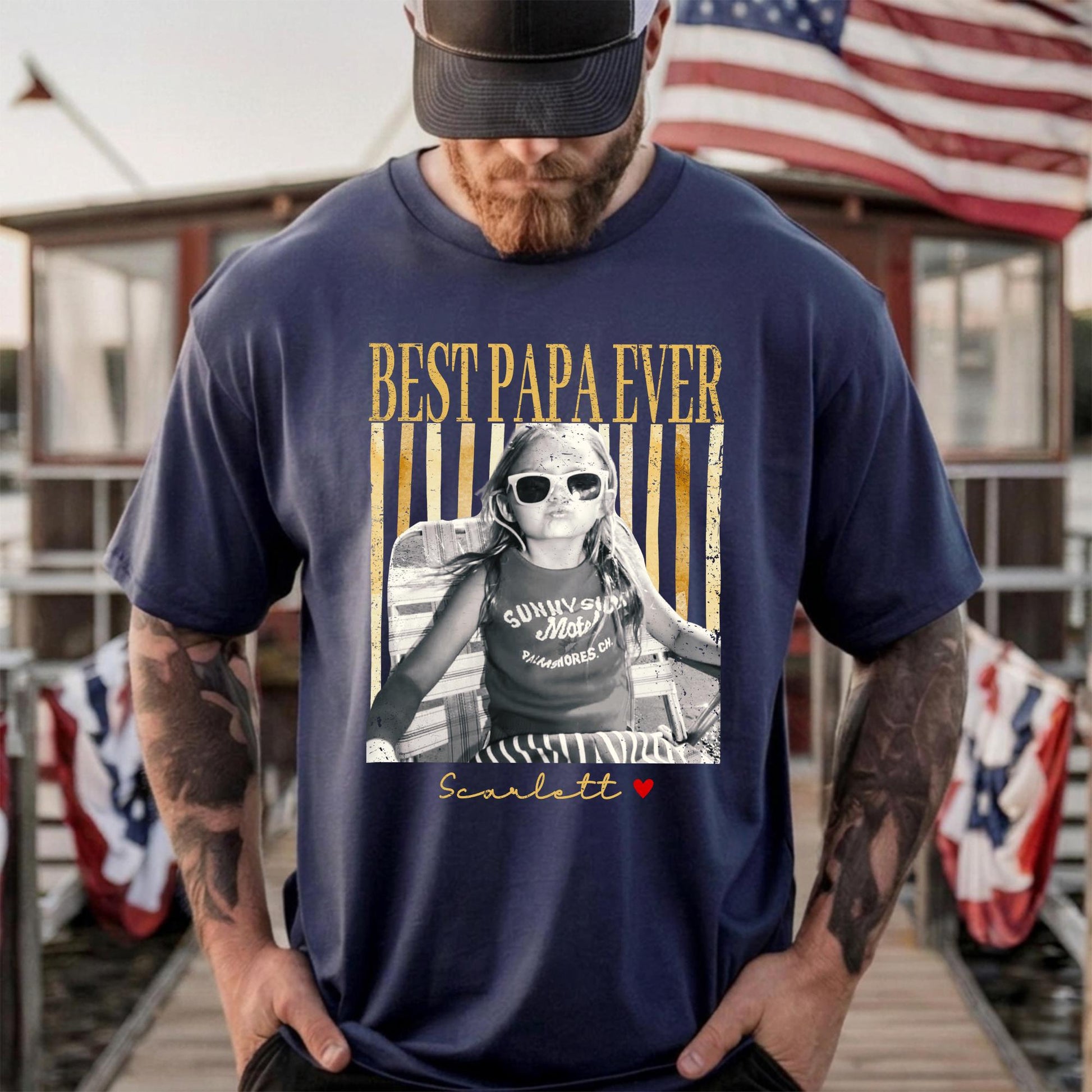 Custom Dad Shirt: Personalized Fathers Day Shirt With Kids Photo, Funny Dad Shirt, Gift for Dad, Grandpa