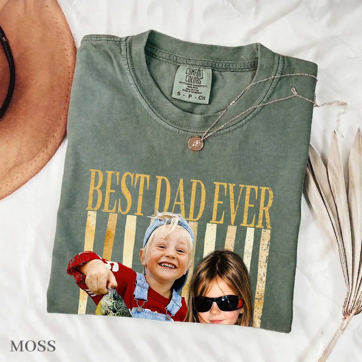 Custom Dad Photo Shirt, Fathers Day Shirts Gifts for Dad, Best Dad Ever Shirt, New Dad Gift