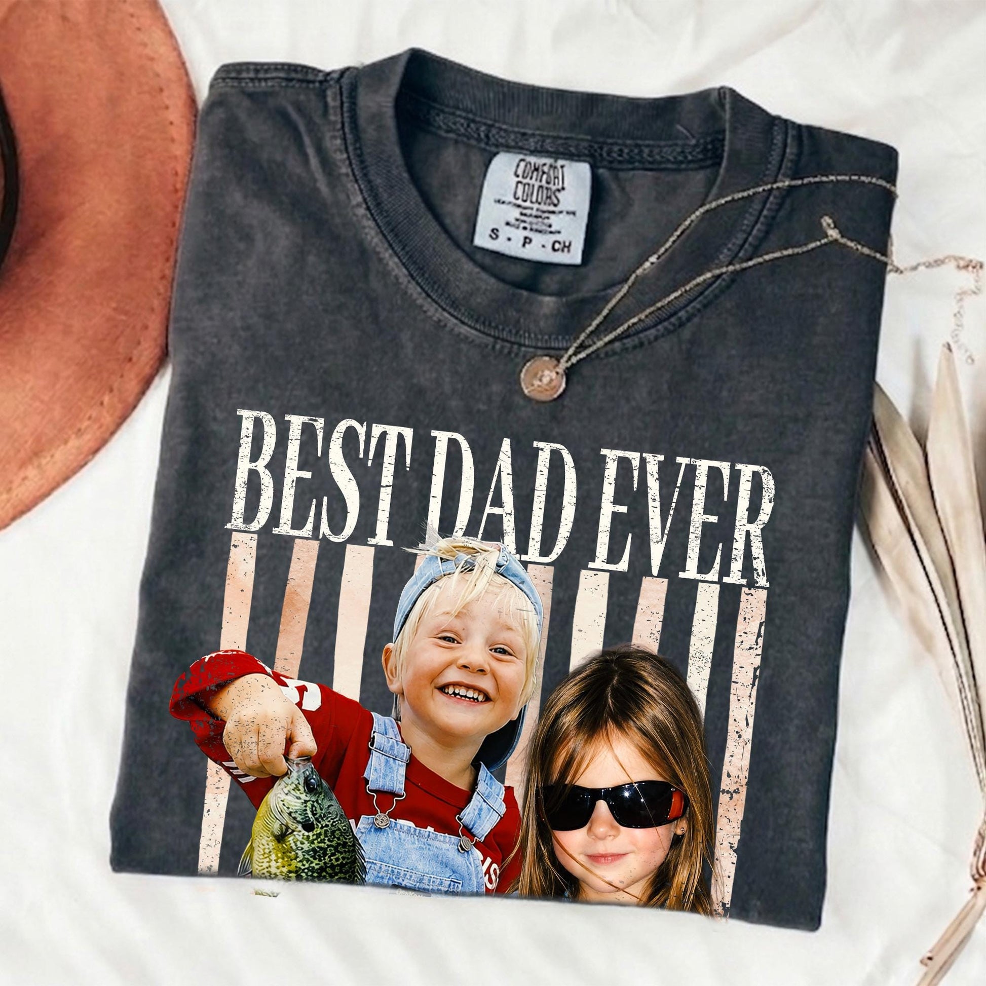 Custom Dad Photo Shirt, Fathers Day Shirts Gifts for Dad, Best Dad Ever Shirt, New Dad Gift
