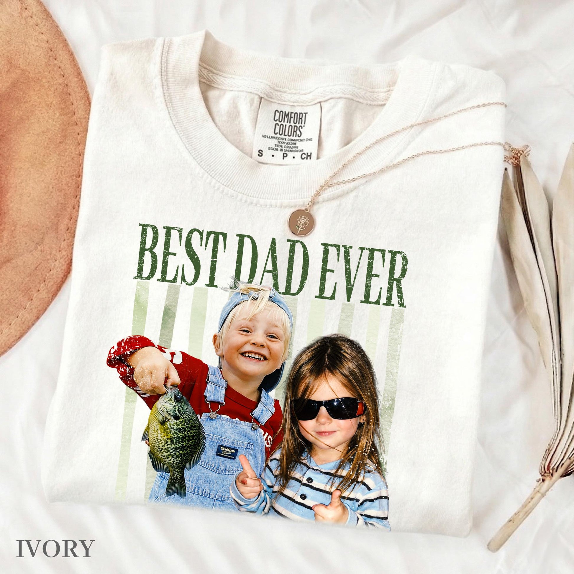 Custom Dad Photo Shirt, Fathers Day Shirts Gifts for Dad, Best Dad Ever Shirt, New Dad Gift