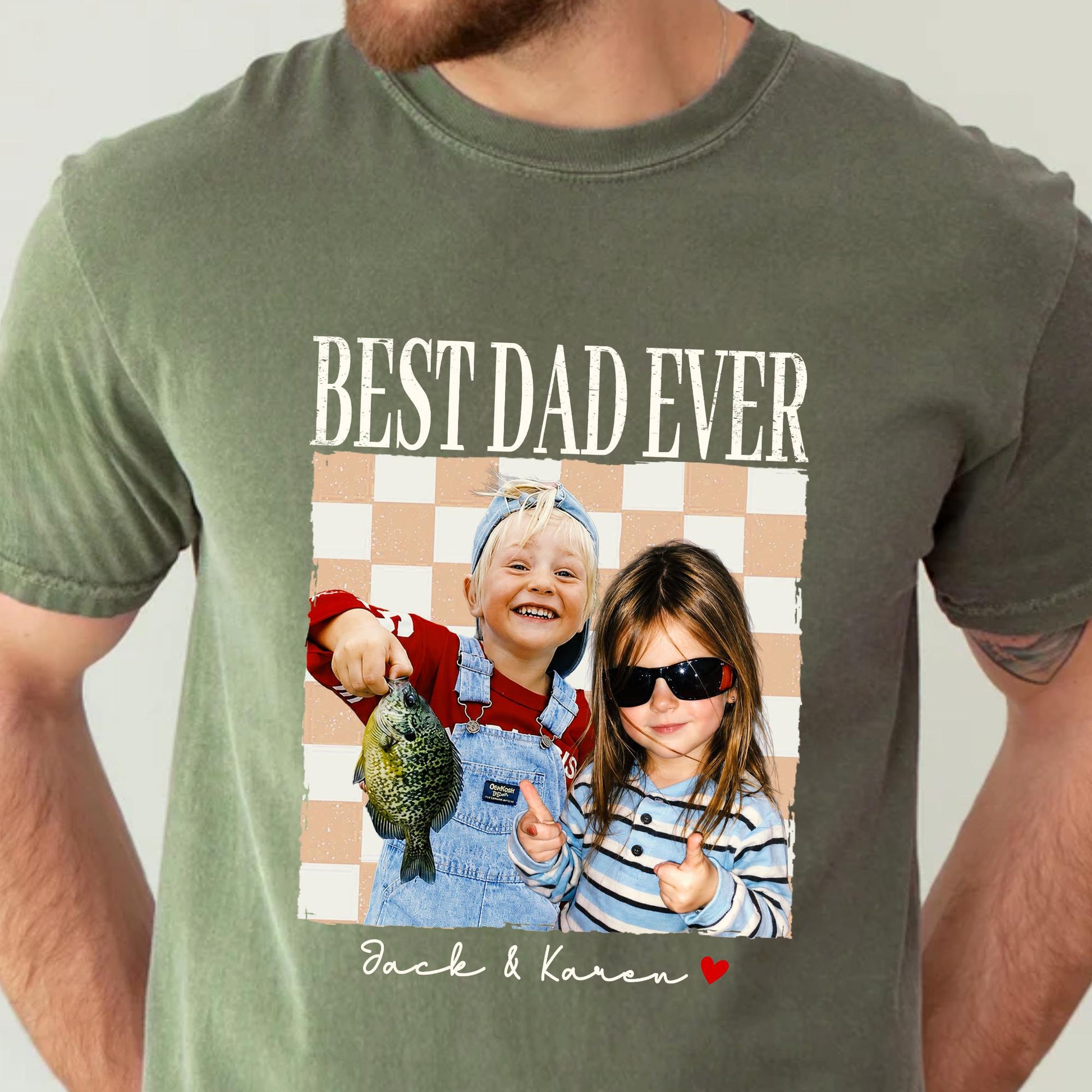 Custom Dad Shirt, Fathers Day Shirts Gifts for Dad, Personalized Vintage Photo Shirt, New Dad Gift