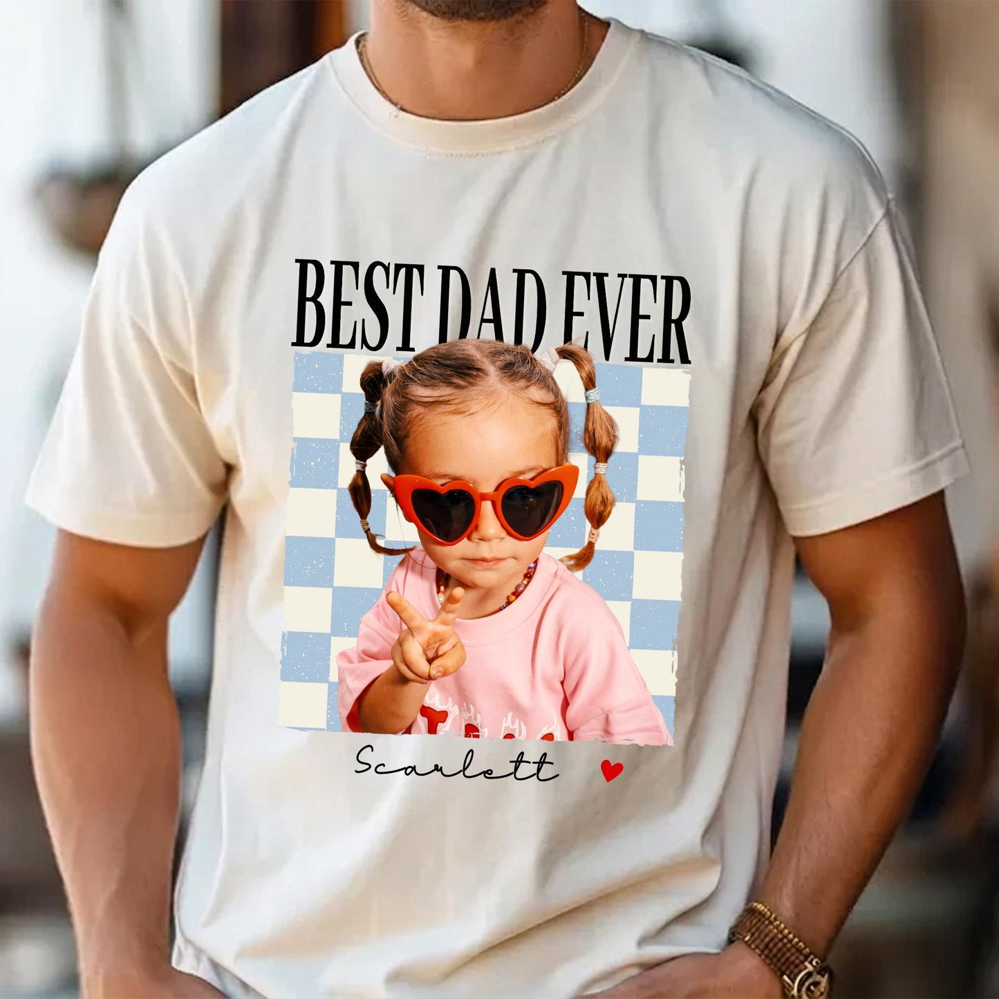 Custom Dad Shirt, Fathers Day Shirts Gifts for Dad, Personalized Vintage Photo Shirt, New Dad Gift