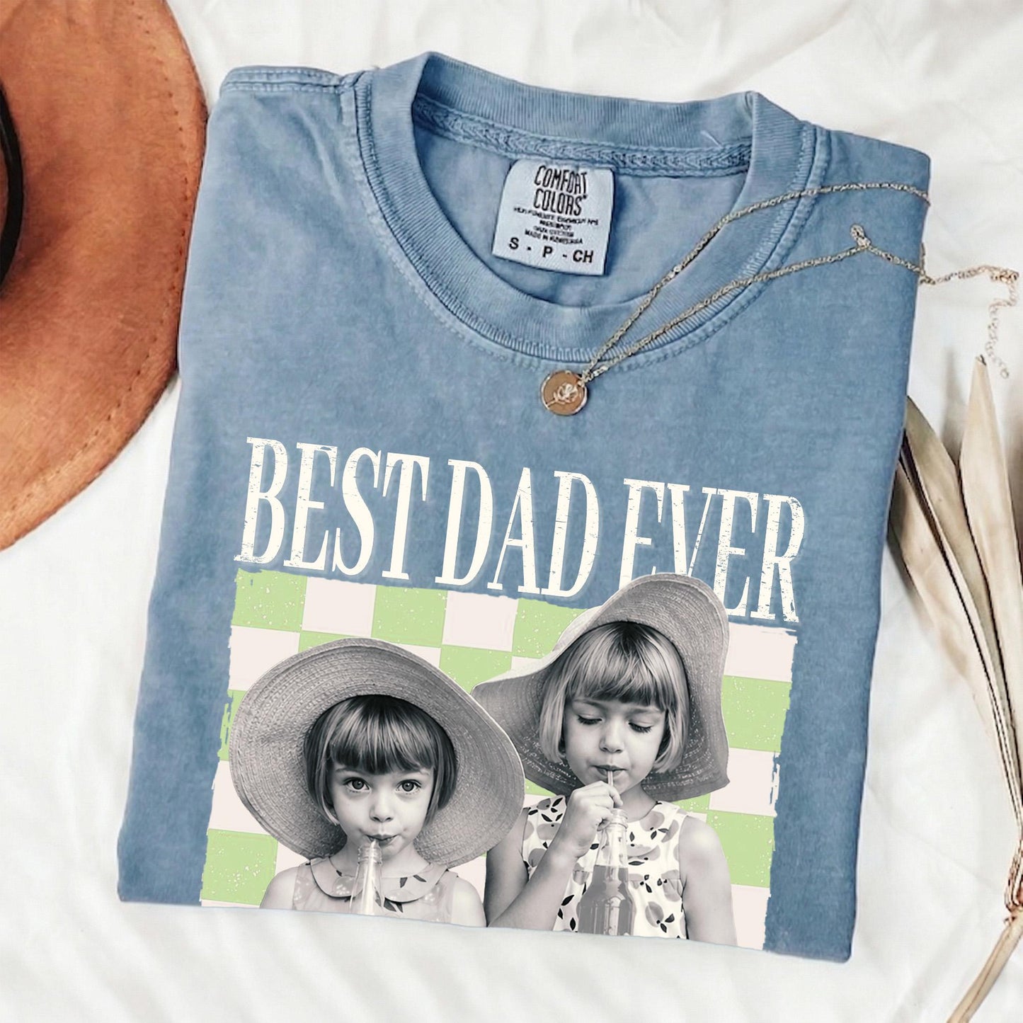 Custom Dad Shirt, Fathers Day Shirts Gifts for Dad, Personalized Vintage Photo Shirt, New Dad Gifts
