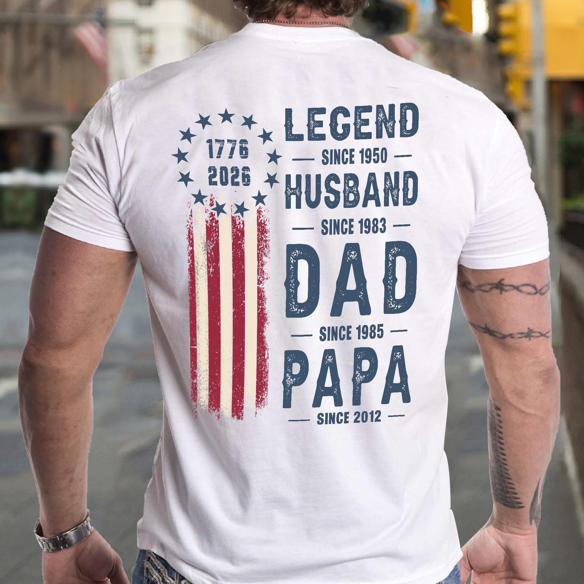 Papa Shirt, USA Flag Shirt for Dad, Legend Husband Dad Papa Gift, Father's Day Gift for Grandpa, 4th of July Gift for Dad America